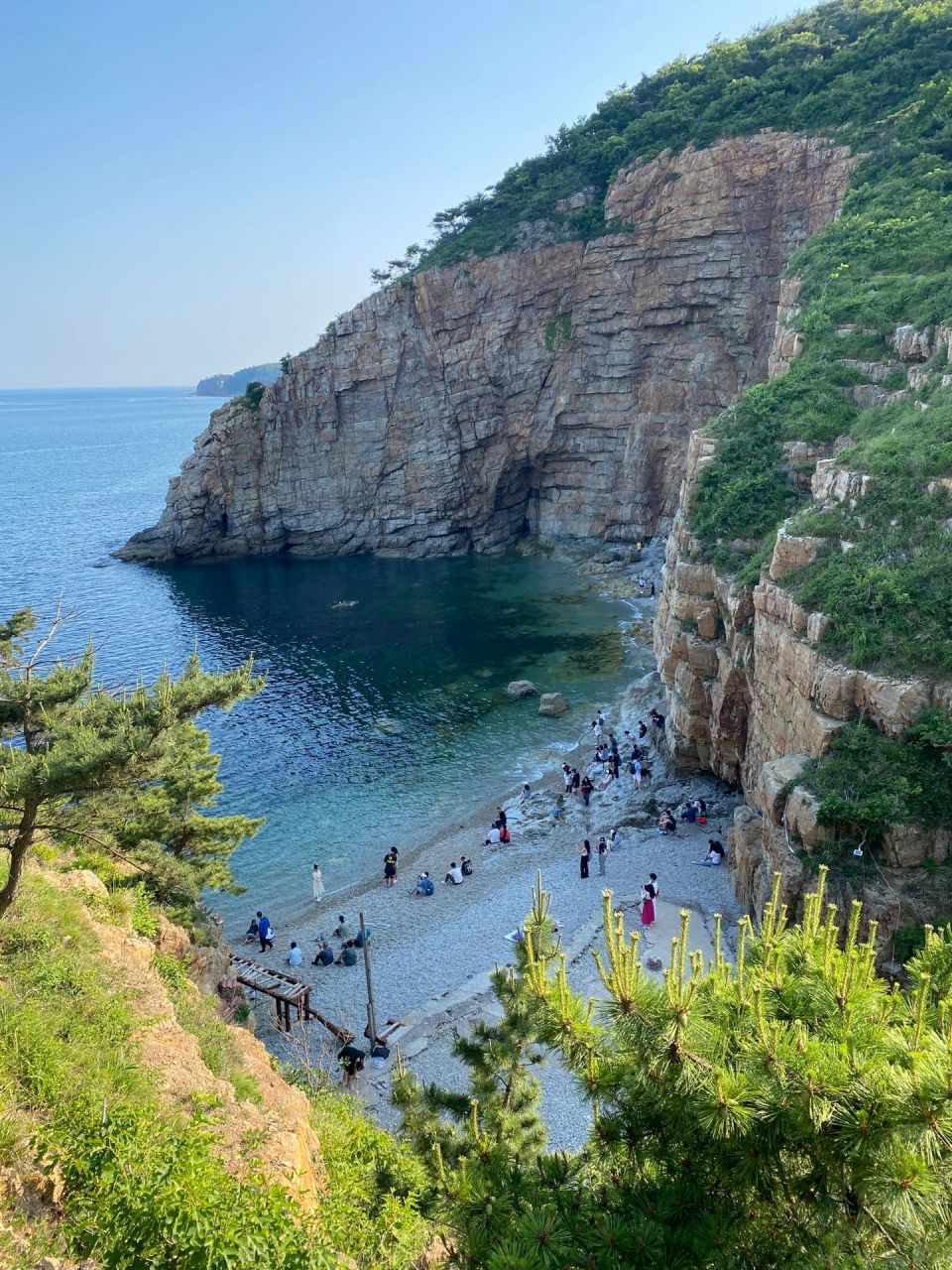 大连小众翡翠色沙滩  06晨曦沙滩出行路线&拍摄点91&注意事项(图