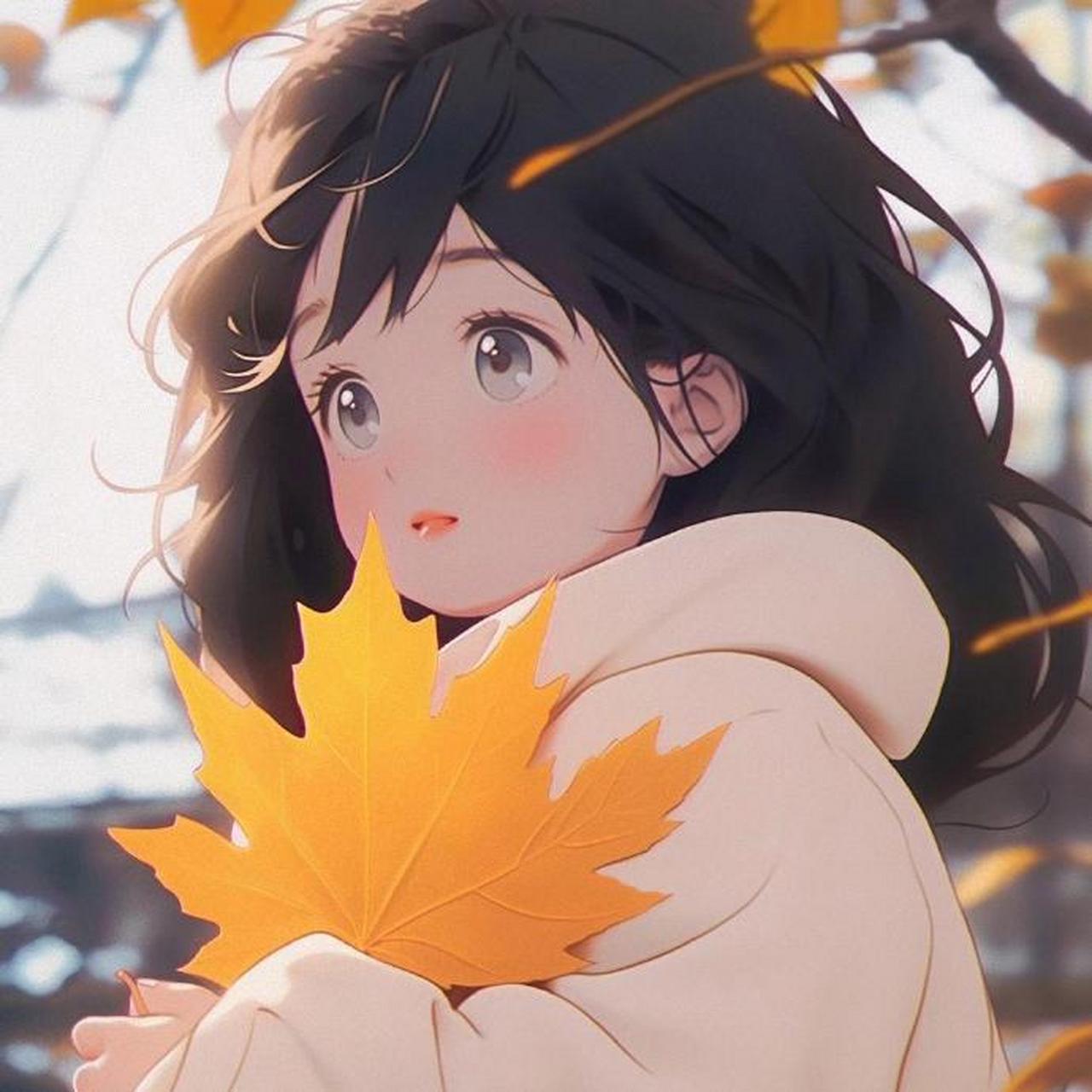 拾秋叶94动漫少年头像~ 676767 #二次元美图# #ai绘画