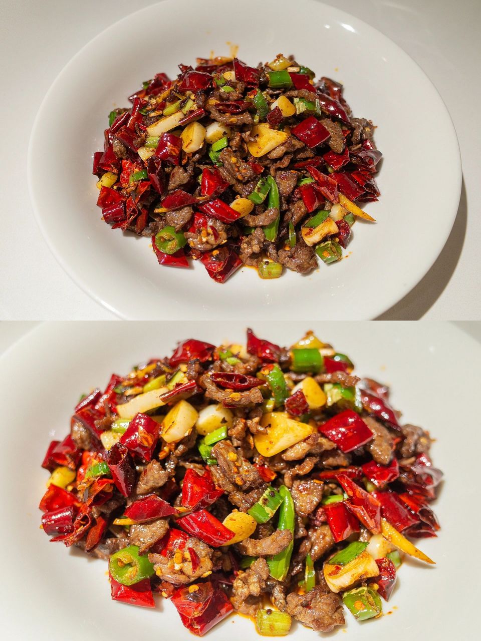 干煸牛肉;硬菜但快手,干香 麻辣,佐酒 我妈妈给我拿的牛肉,有丝有片