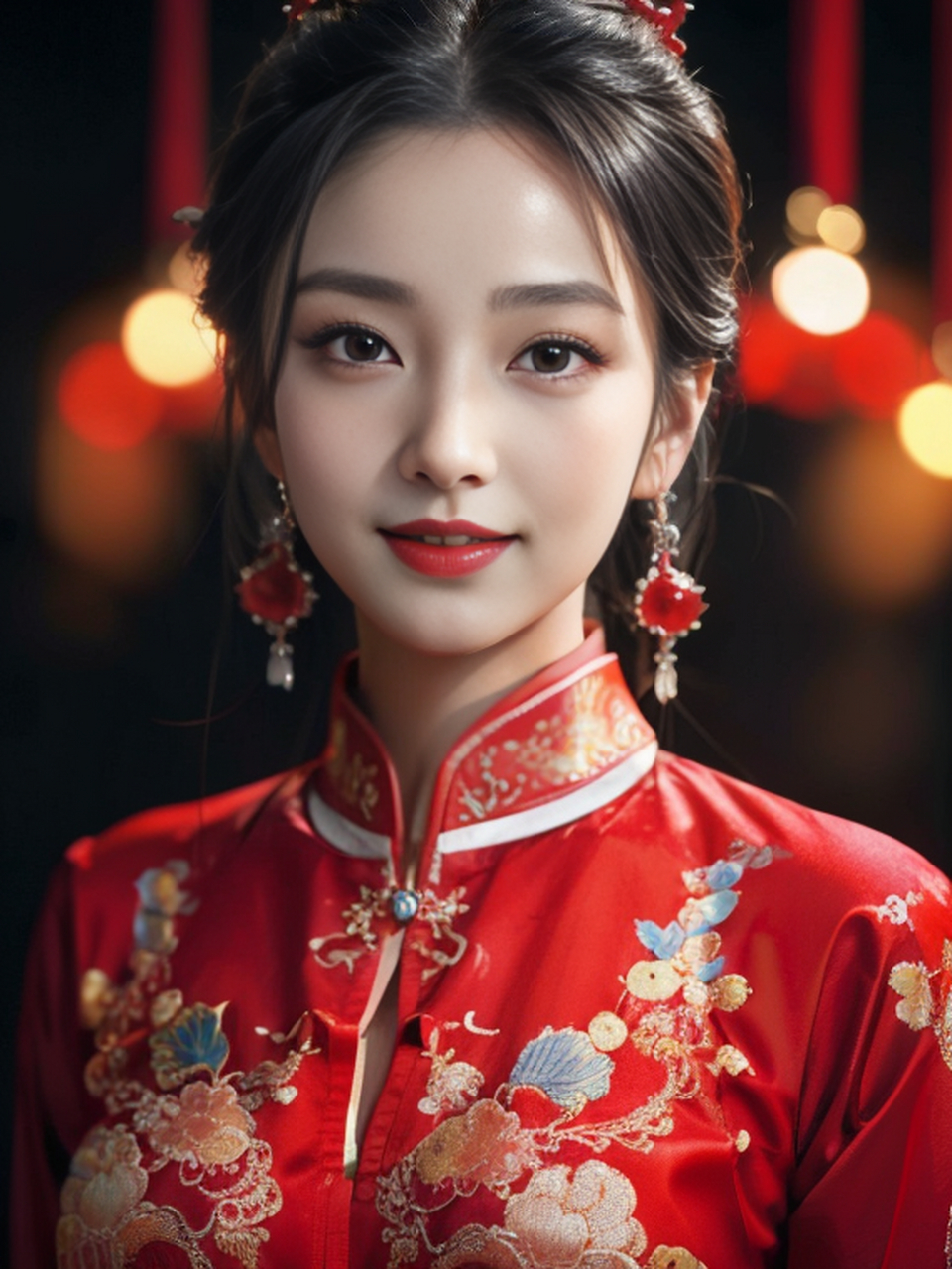 待嫁的新娘 中式婚服#美图齐分享# #美女新娘# #中国风女装