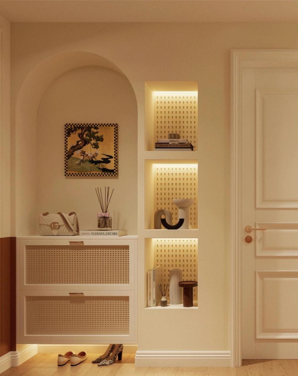 120㎡轻法式复古|绝美玄关一下戳中我心巴?