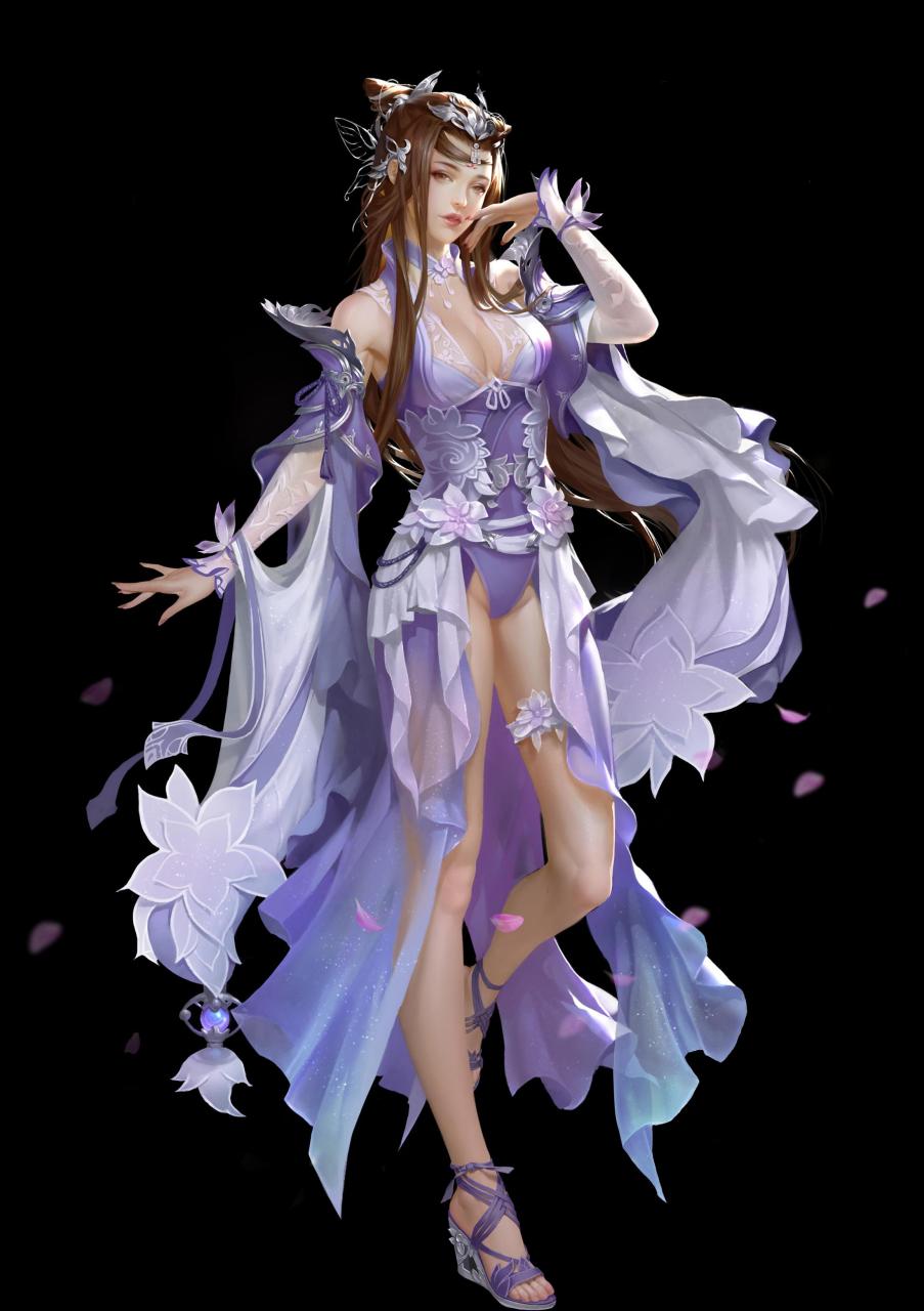 人# 国人画师ley bowen作品欣赏,精致到极致的少女,金属女孩,异域美女