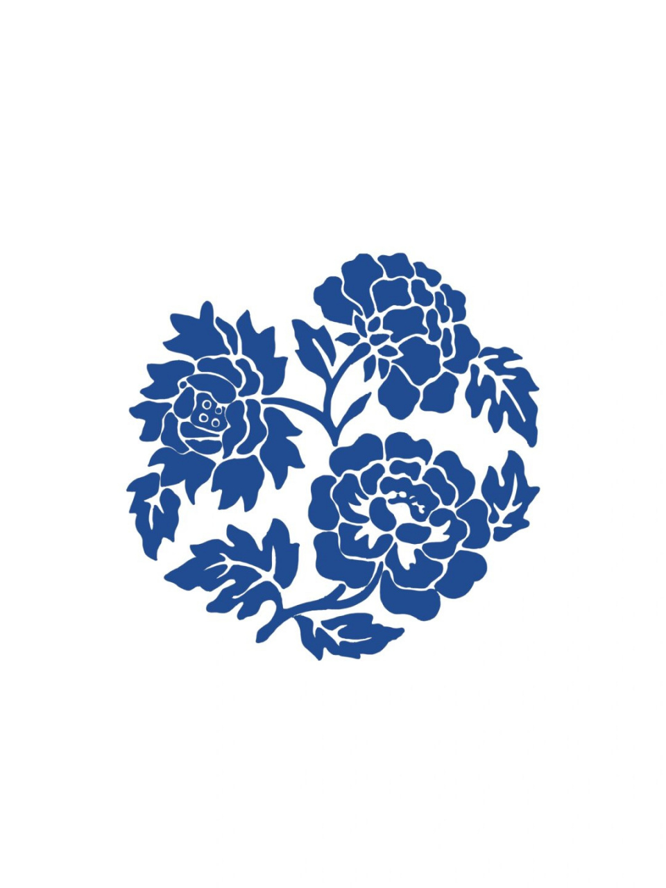 图案纹样‖中国风青花瓷花卉简笔免抠图②  我正在分享一些关于青花瓷