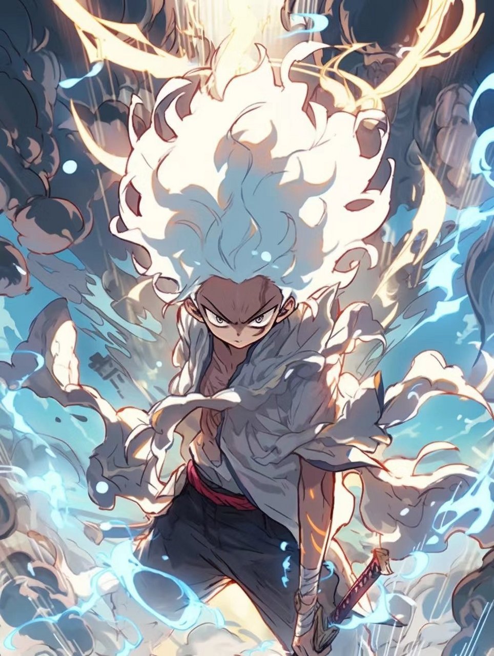 ai绘画# 《海贼王》五档路飞