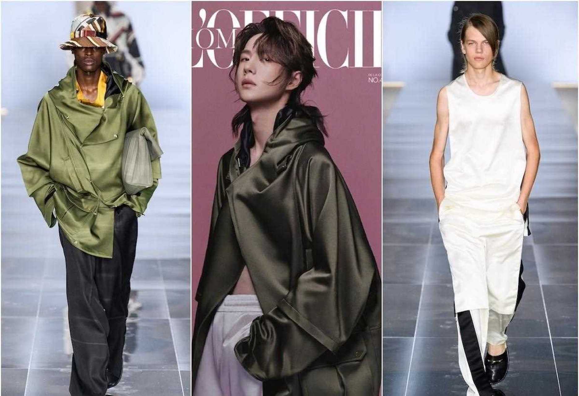 《时装男士》2020年3月刊,王一博 in dunhill 2020春夏系列[疑问]