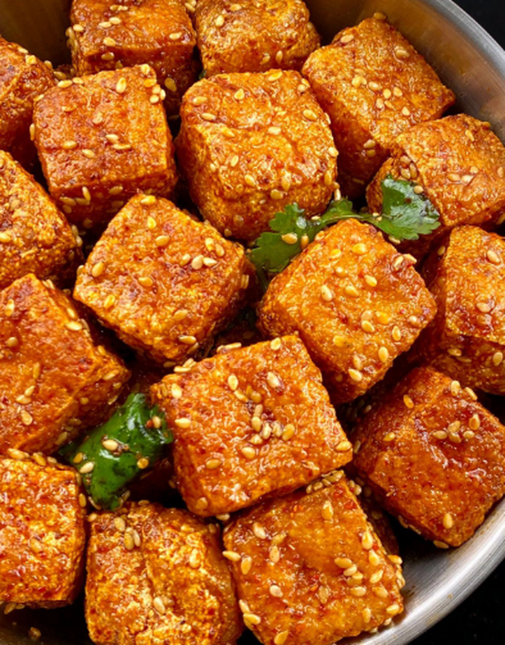 爽口的麻辣脆皮豆腐这样做可好吃啦,香迷糊了!