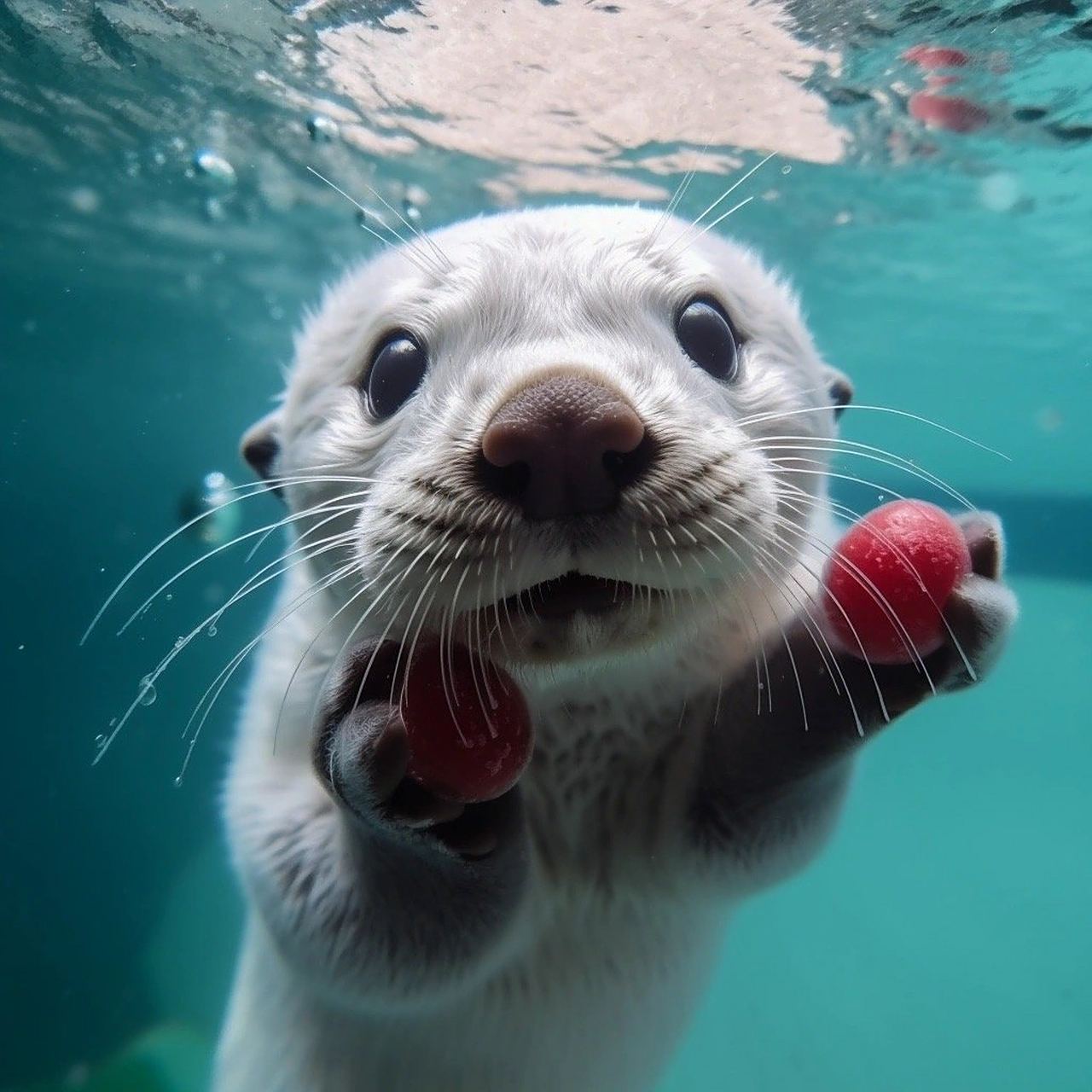 水獭宝宝太可爱辣,每一张都是头像壁纸!据说图片全是ai制作,你觉得呢?