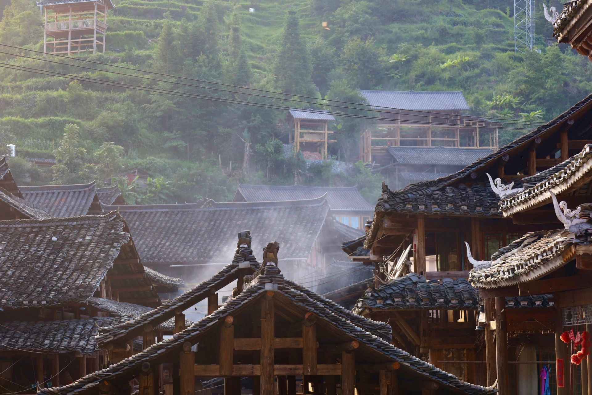 同在村超的榕江县 大利侗寨 大利侗寨还是很值得一去的 寨子只是小小