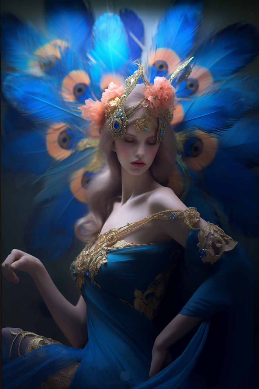 请称呼我为孔雀女王吧!#ai美女