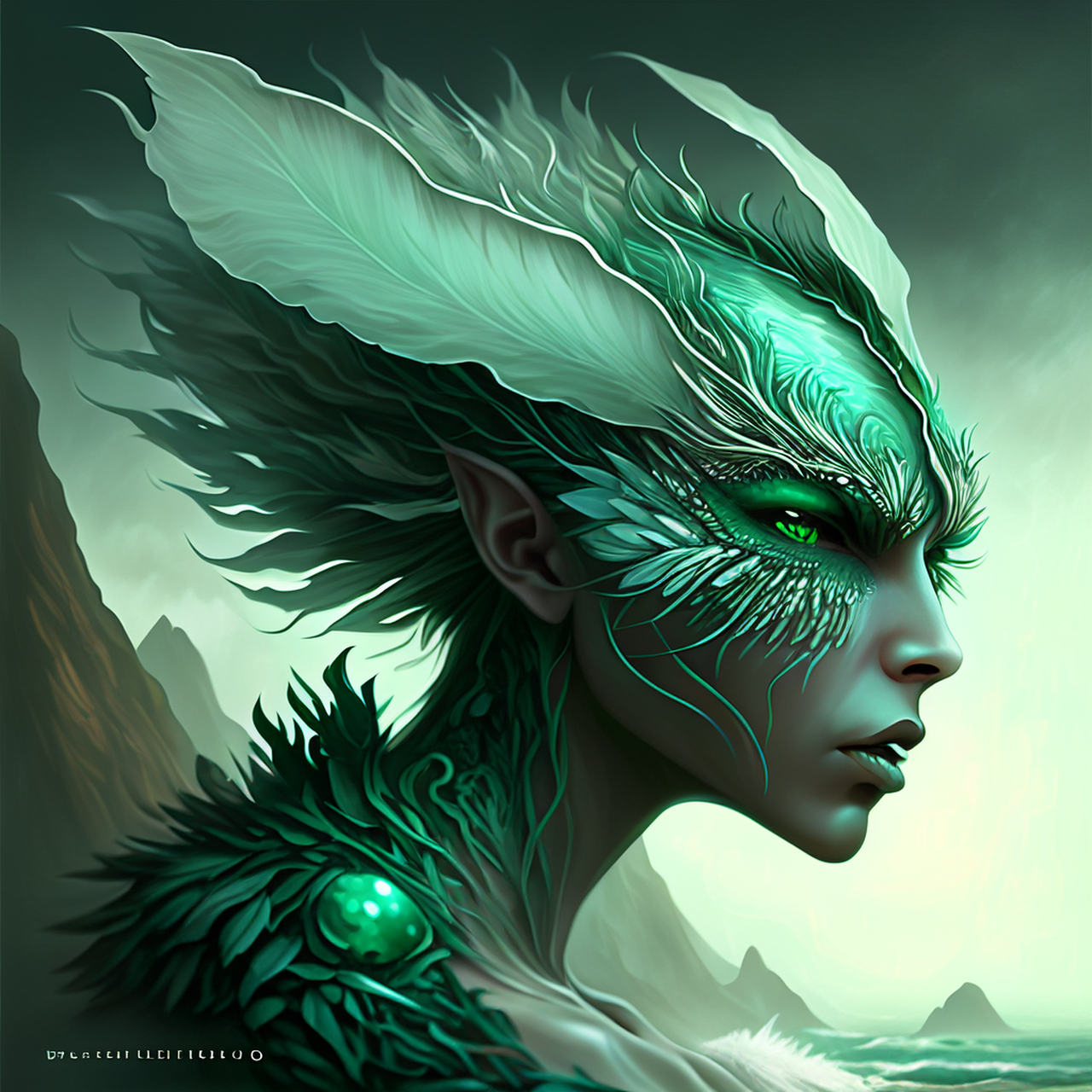 海山飞仙堕萼绿,珠璫缟袂令人疑.优雅,闲适,安谧#百度ai绘图黑科技