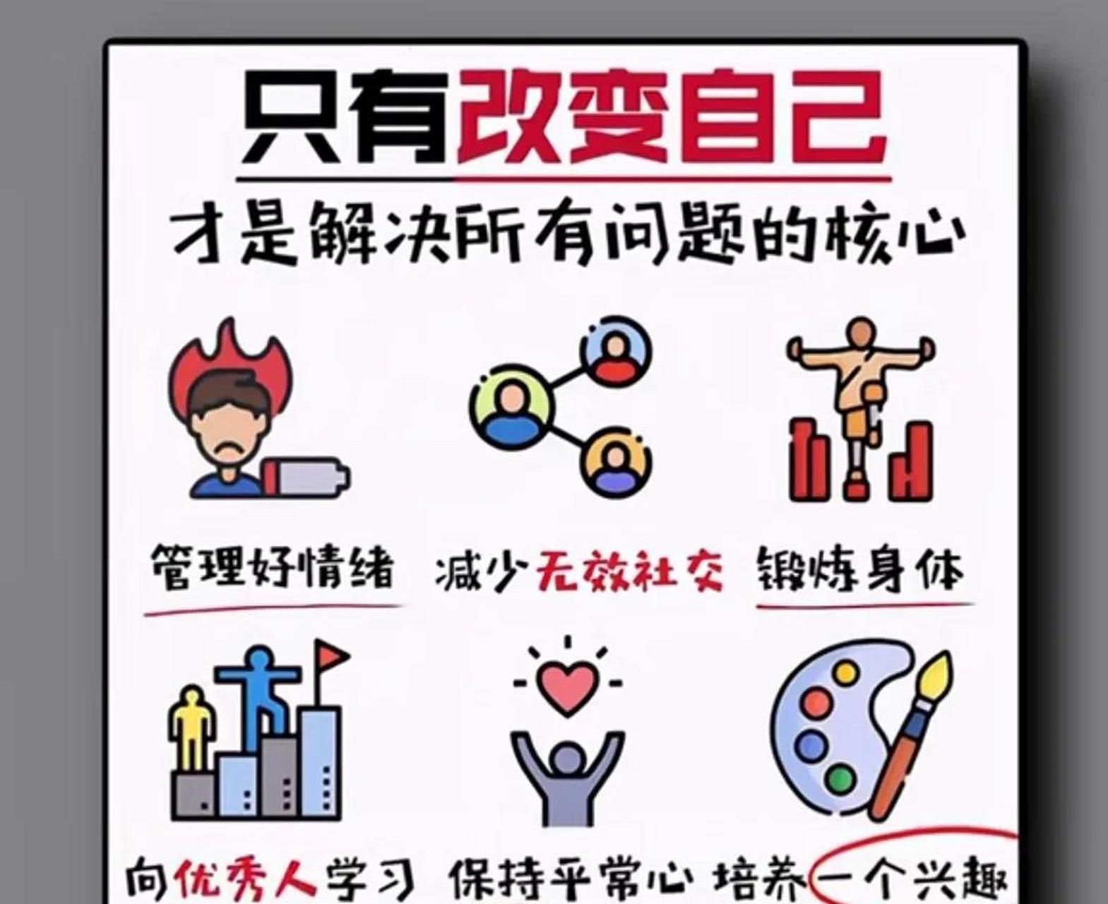 "只有改变自己,才是解决所有问题的核心"