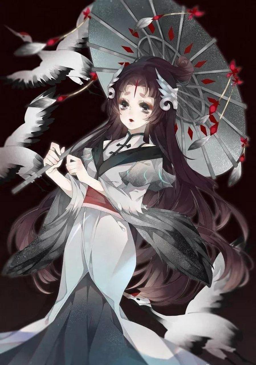 gif创作人# 第五人格红蝶十三娘插画设计分享|扇子|道具|美人相|旗袍