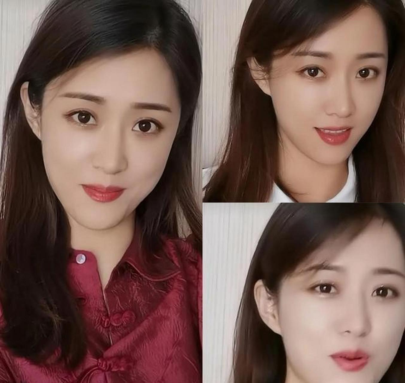 山东网红三妮阿姨,不同的时装展现迷离妩媚,还在乎她的素颜吗