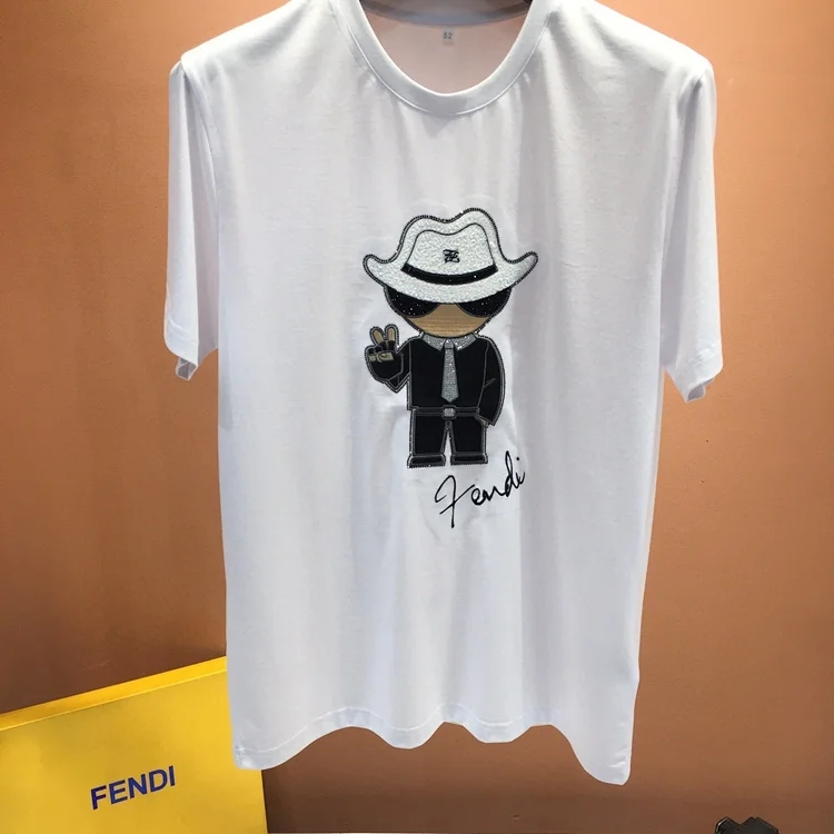 芬迪老佛爷系列休闲t恤