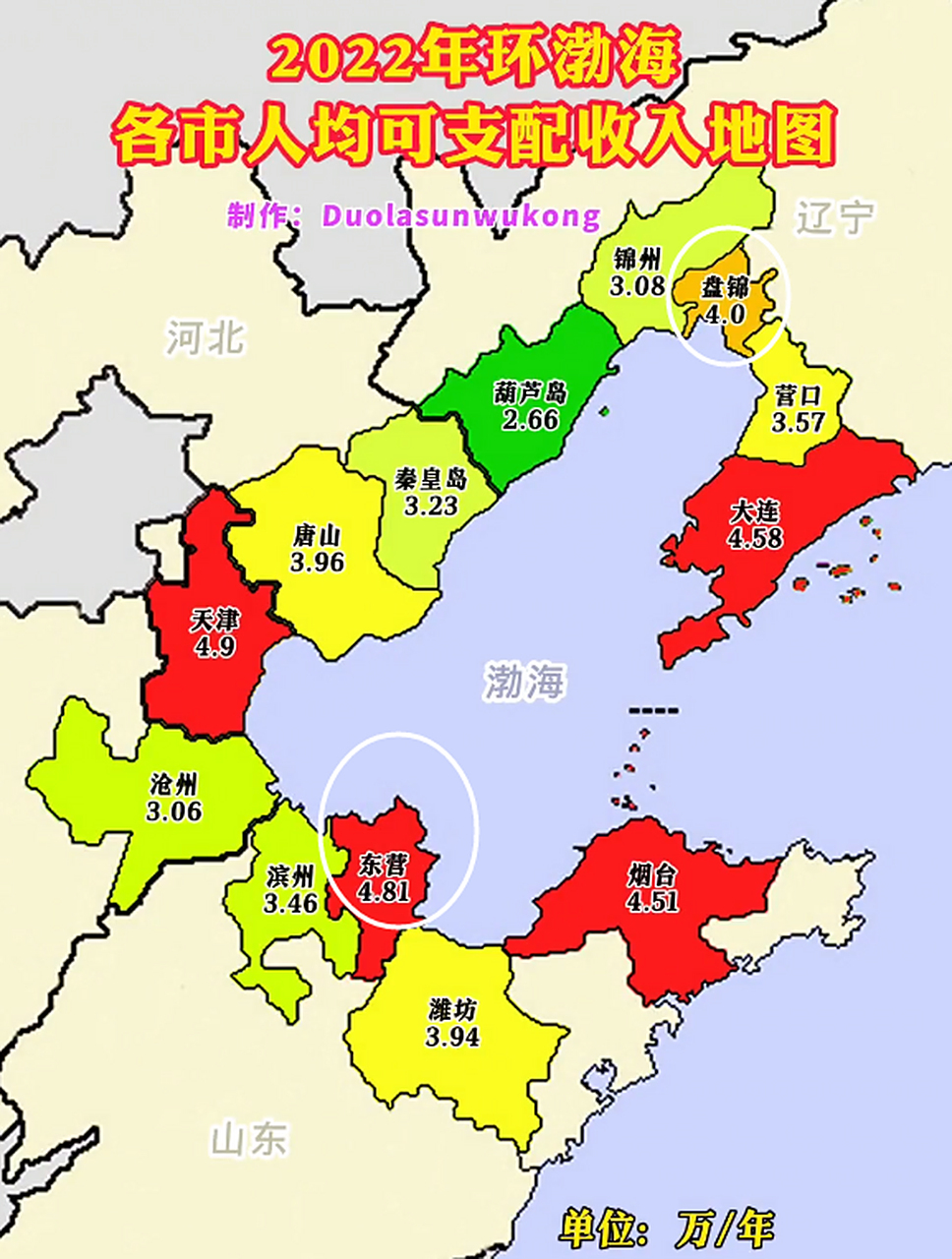 渤海湾城市中,亮点不是天津,也不是大连,更不是烟台.