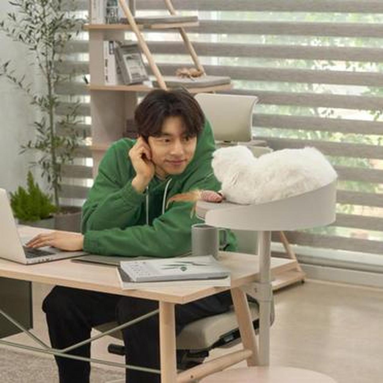 孔刘居家逗猫写真曝光.