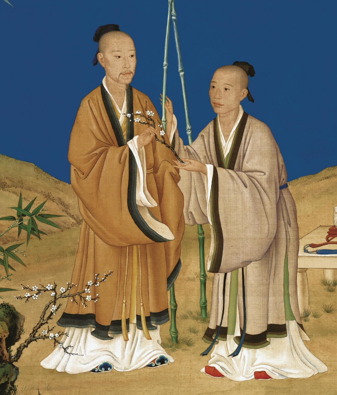 《平安春信图》 清 郎世宁        《平安春信图》是清代画家郎世宁