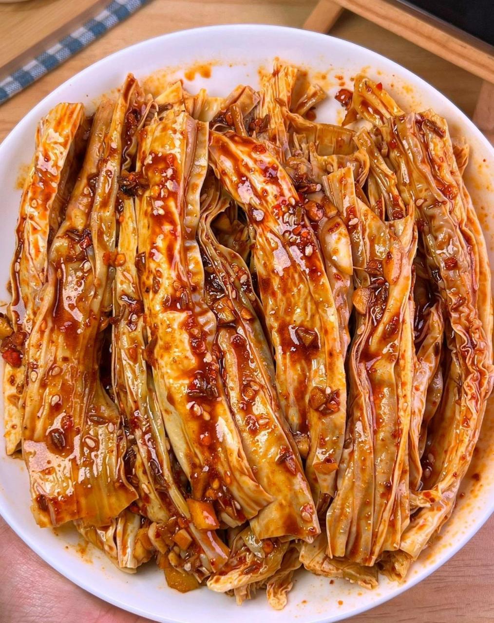 这个孜然香辣腐竹绝了!|| 面条米饭馒头都可以配它!