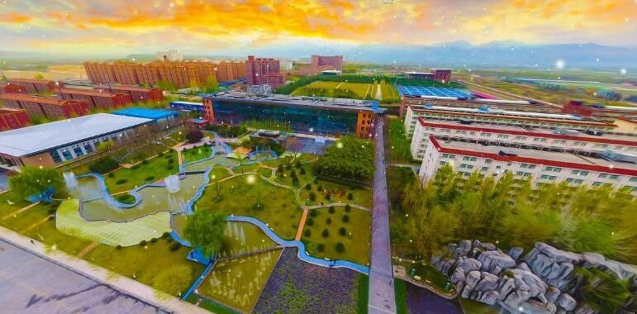 爱上西京的理由# 西京学院坐落在历史悠久,文化繁荣的西安市,校园