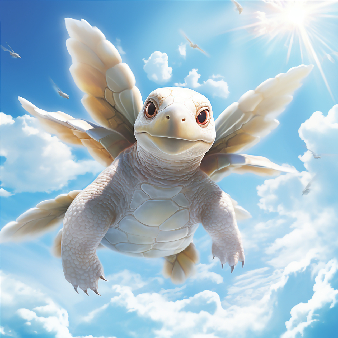 会飞的乌龟——ai绘画.