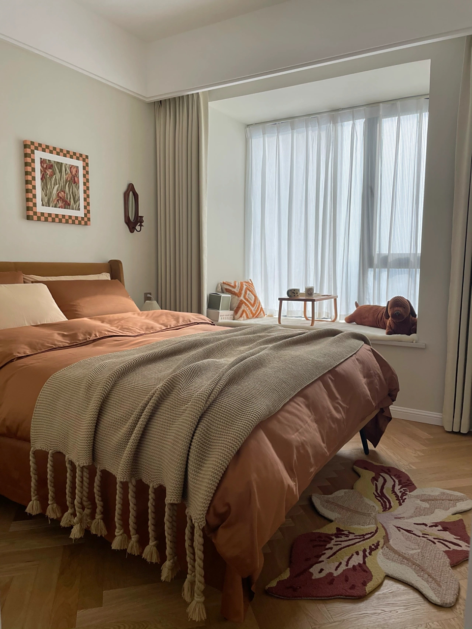 生活|我的焦糖色卧室解锁   附清单    我们家主卧一到了 主卧基本上