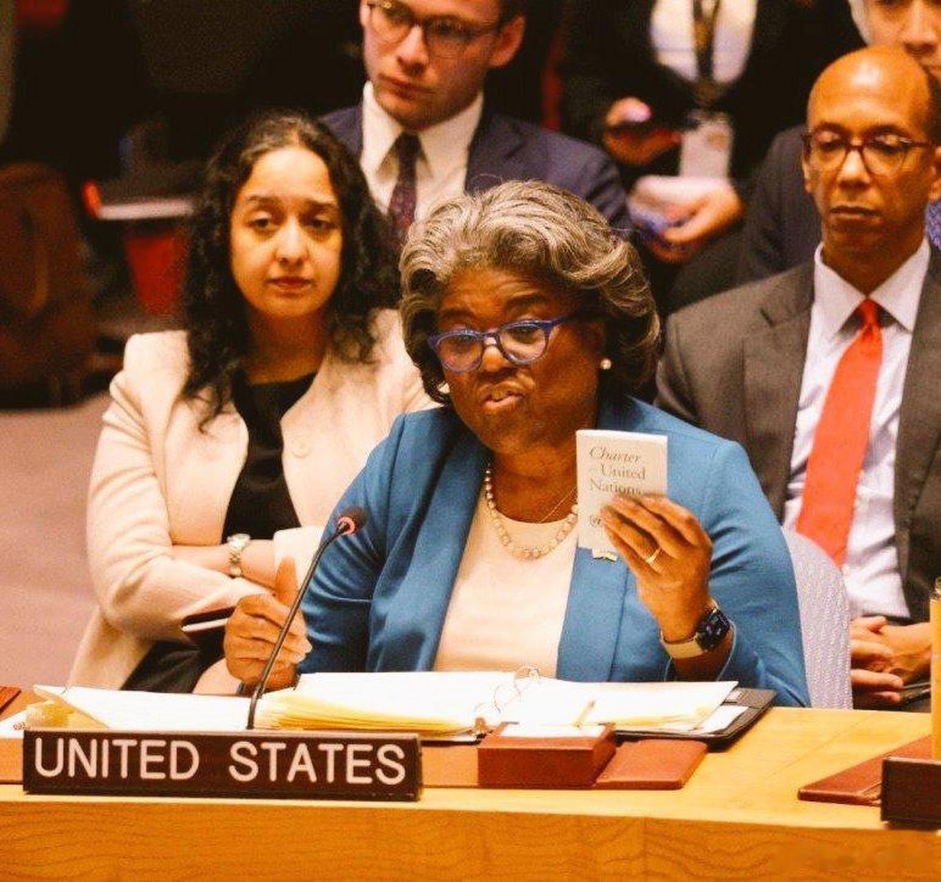 美国驻联合国安理会大使:"俄罗斯外交部长拉夫罗夫主持联合国安理会多