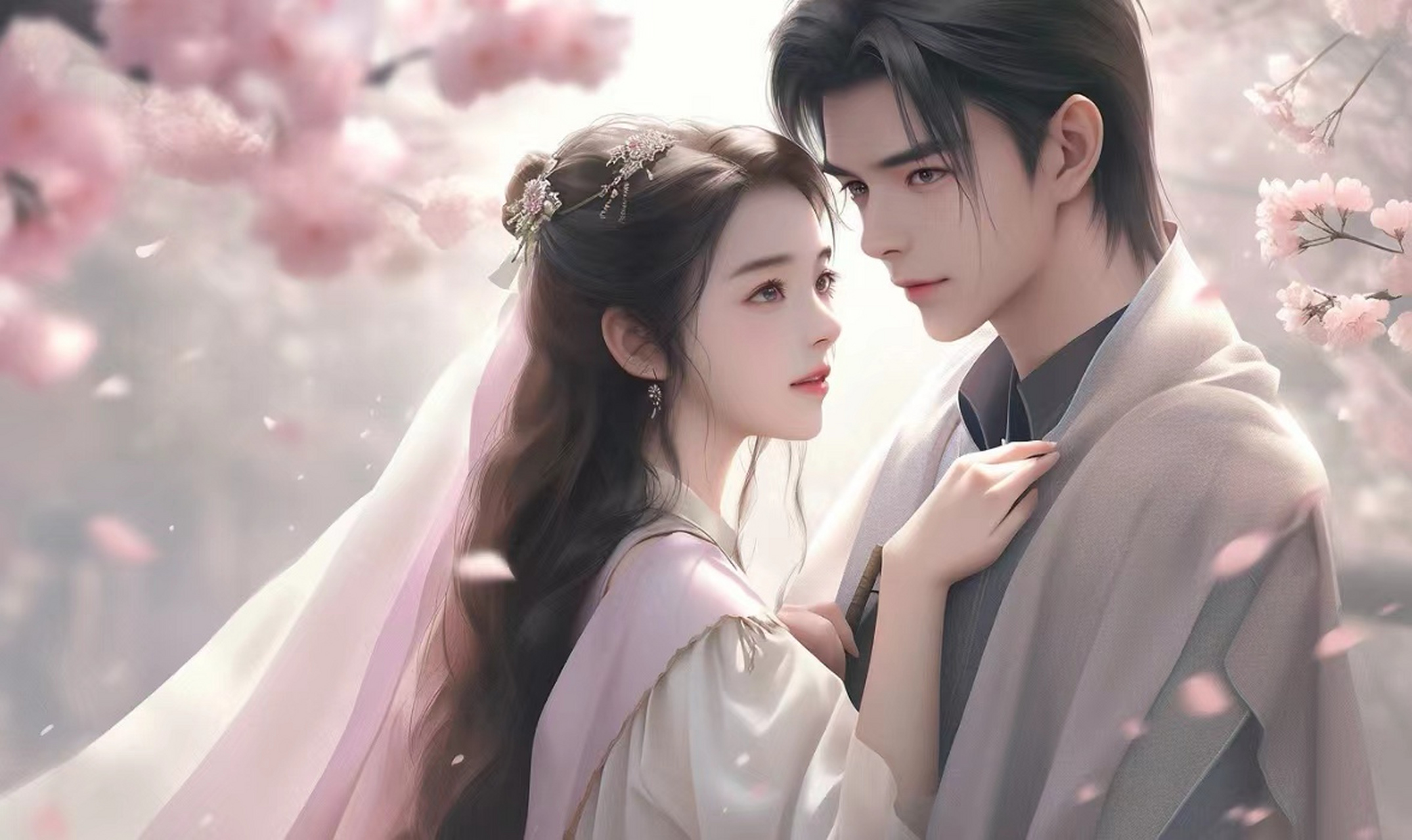 古风情侣,俊俏佳人