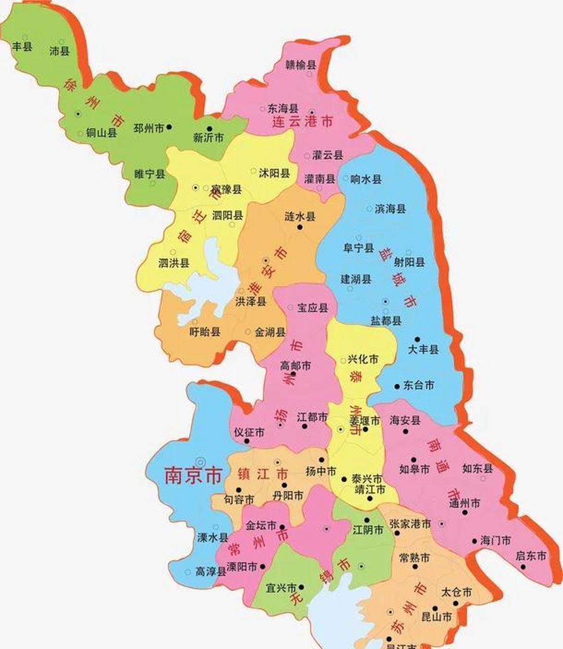 江苏三大区域划分图片