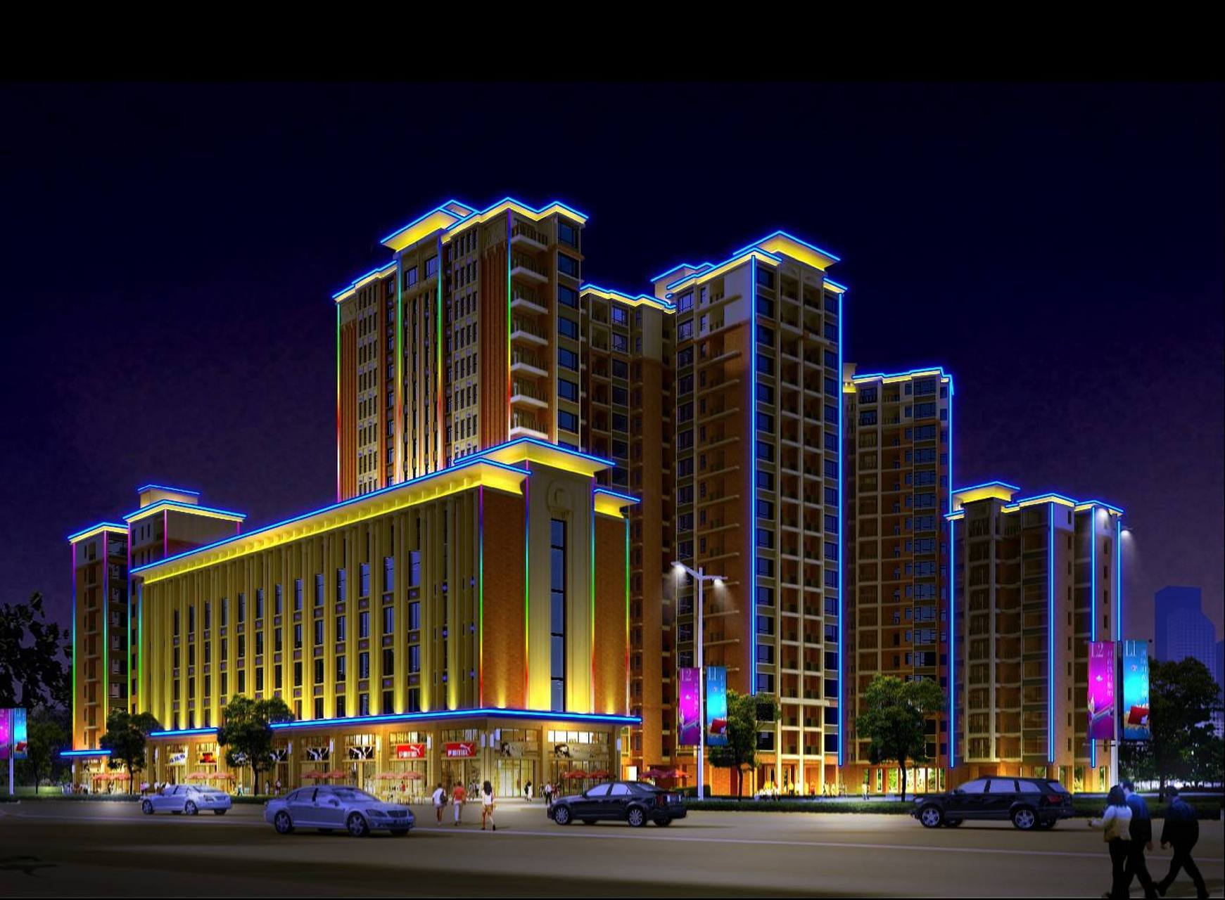 无论是要说明建筑的寓意还是象征,楼体亮化的含义是必须准确.