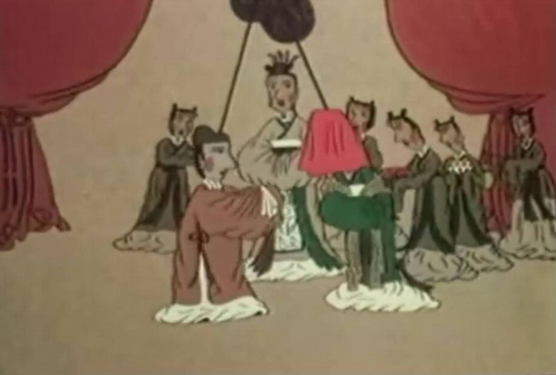 动画《莲花公主》 《莲花公主》是根据聊斋志异改编的动画片,画风也是