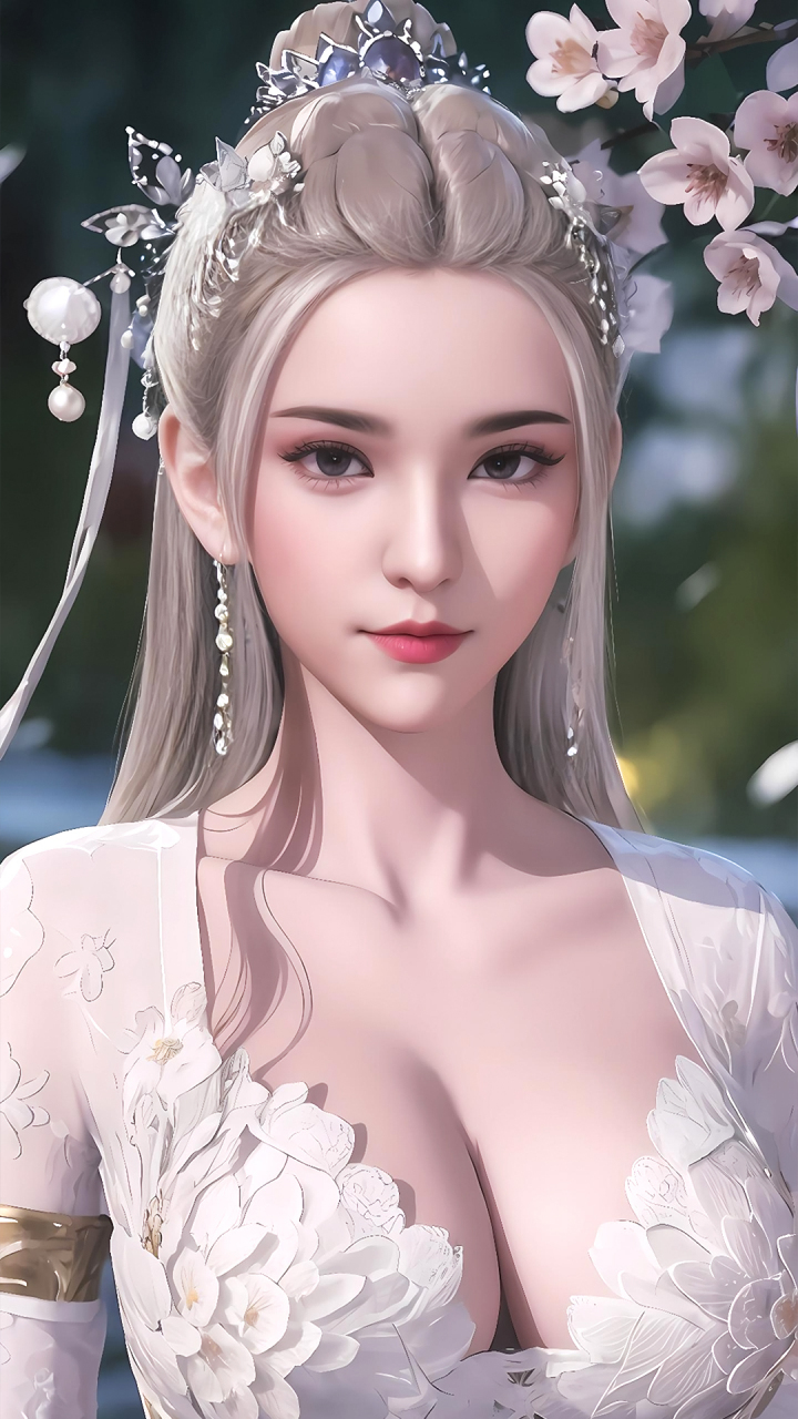 国漫女神|《万界神主》安雪高清ai无水印手机壁纸:冰雪神国女王,叶辰