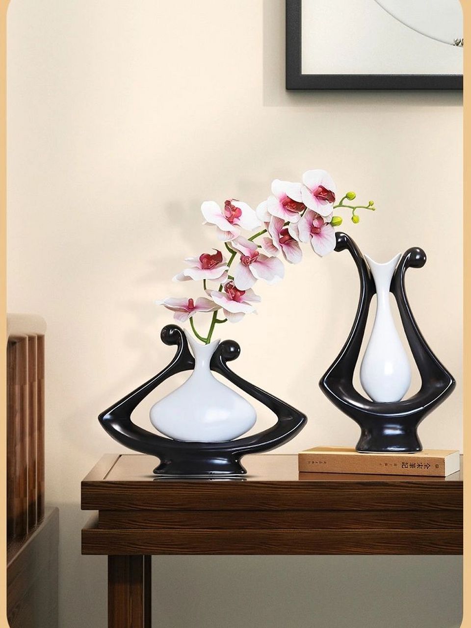 新中式创意插花花瓶装饰品摆件 品牌:宝缇森旗舰店 名称:芳樽瓶 材质