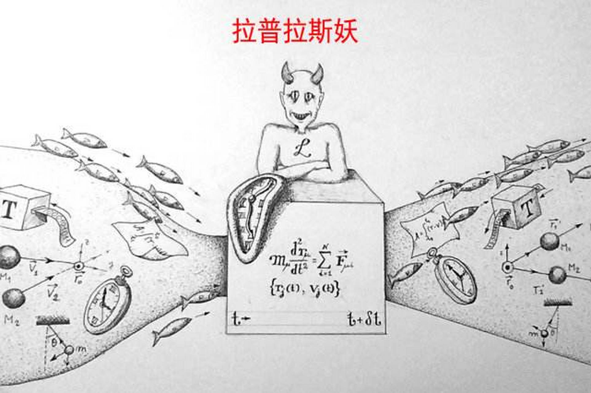 拉普拉斯妖,一个被数学化的命定论怪物"如果宇宙的未来是由它过去和
