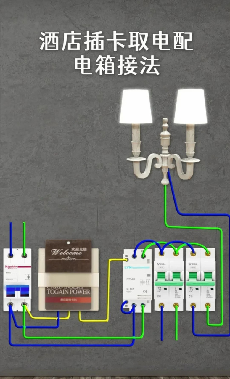 宾馆插卡取电配电箱图图片