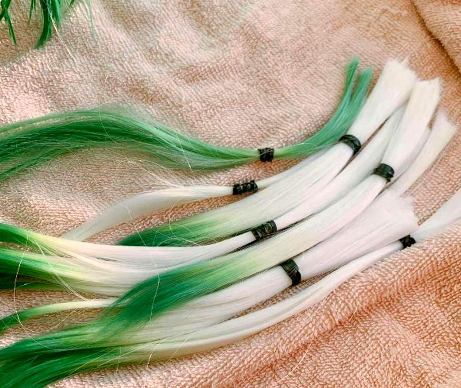 如果把头发染成这个颜色,会不会有点像大葱?