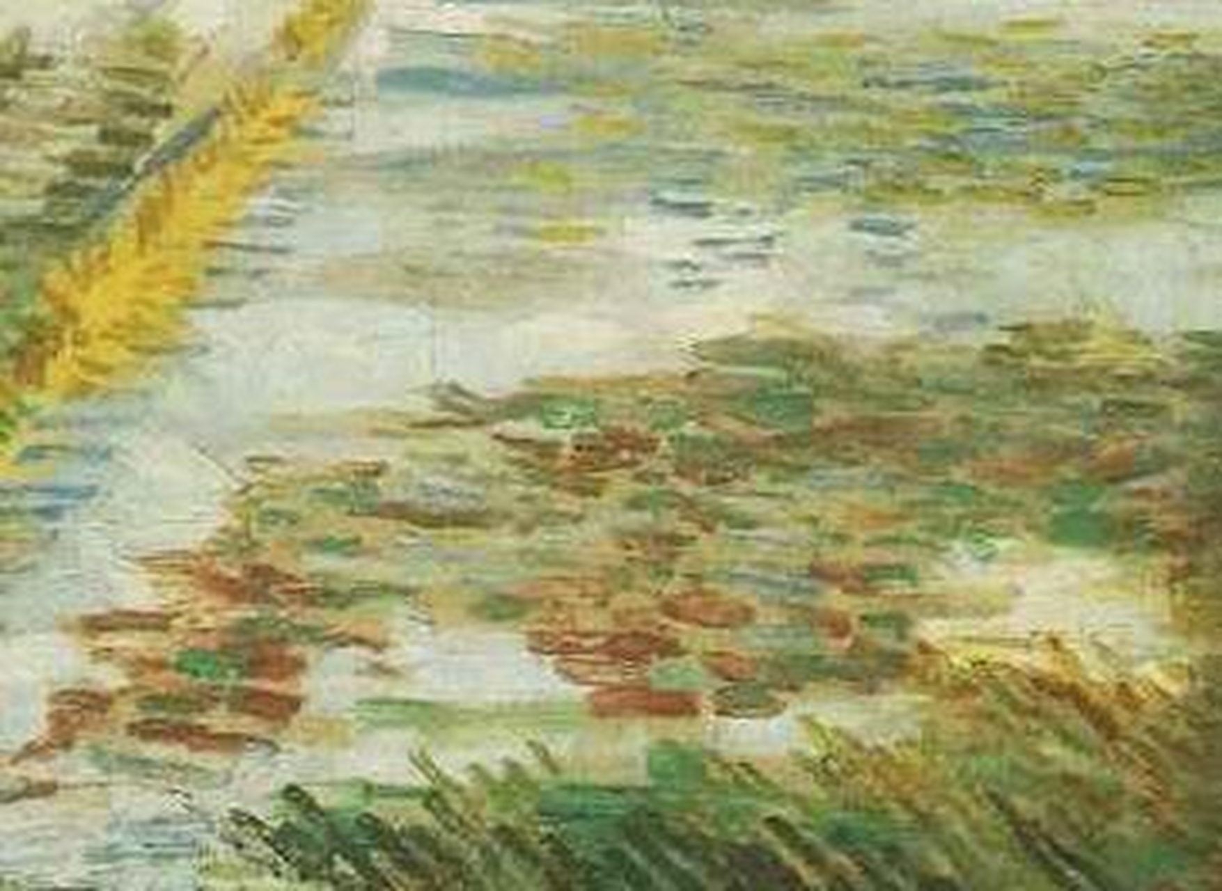 梵高作品赏析《雪景》 英文名称:landscape with snow 布面油画 38.