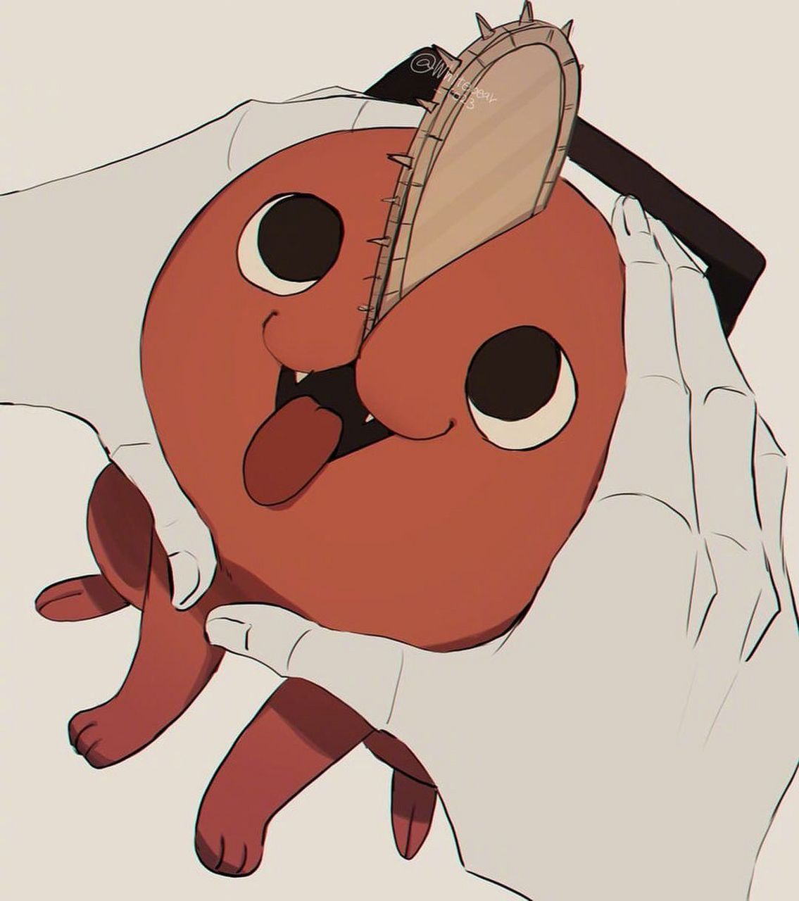 电锯人# 捏脸杀头像,可爱炸了!