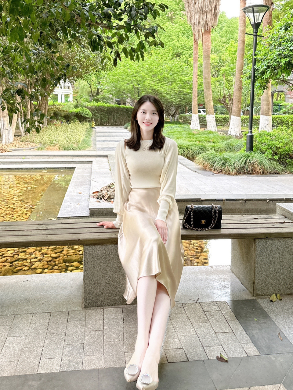 优雅如你 浪漫裙裾 女神#小然同学