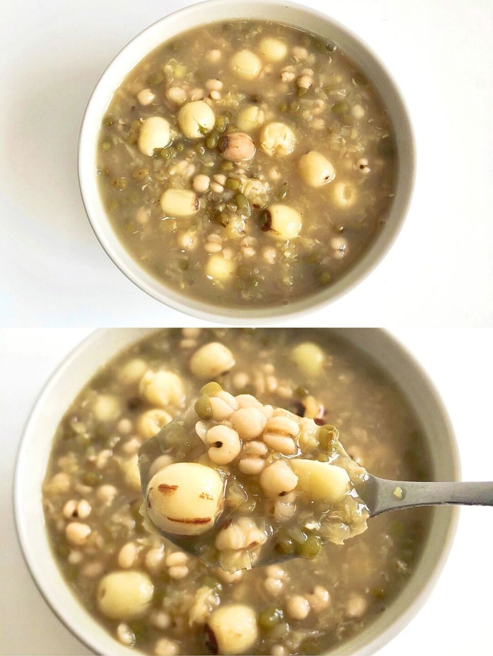 炎炎夏日,一碗薏米莲子绿豆汤喝下真是神清气爽[ok啊] 跟着我做,能喝