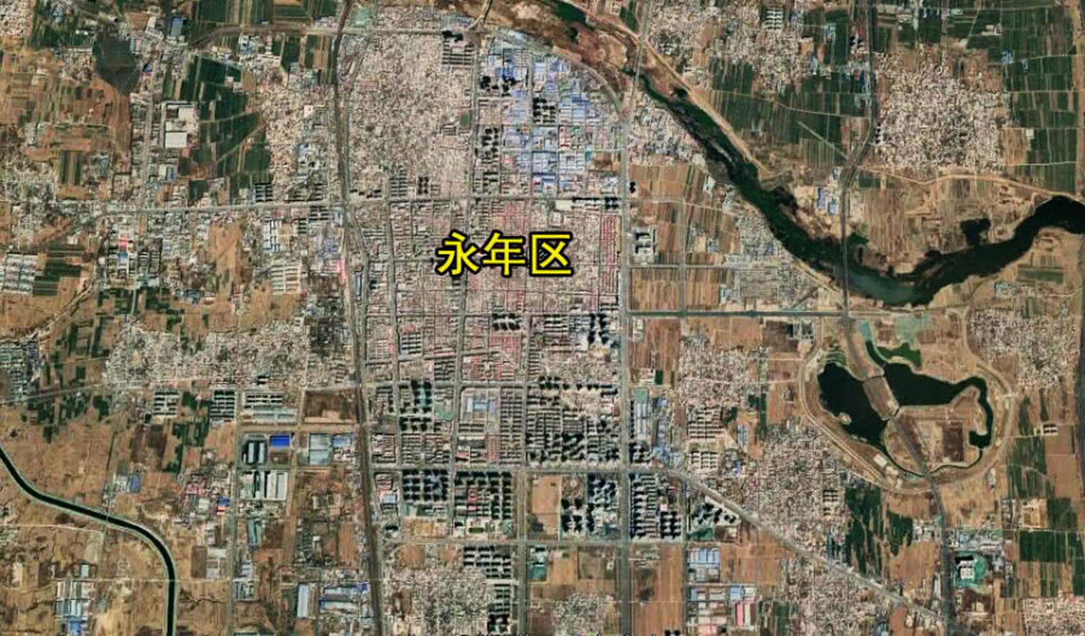 永年区总面积约 761 平方公里,总人口约 96万,是全市面积最大的区