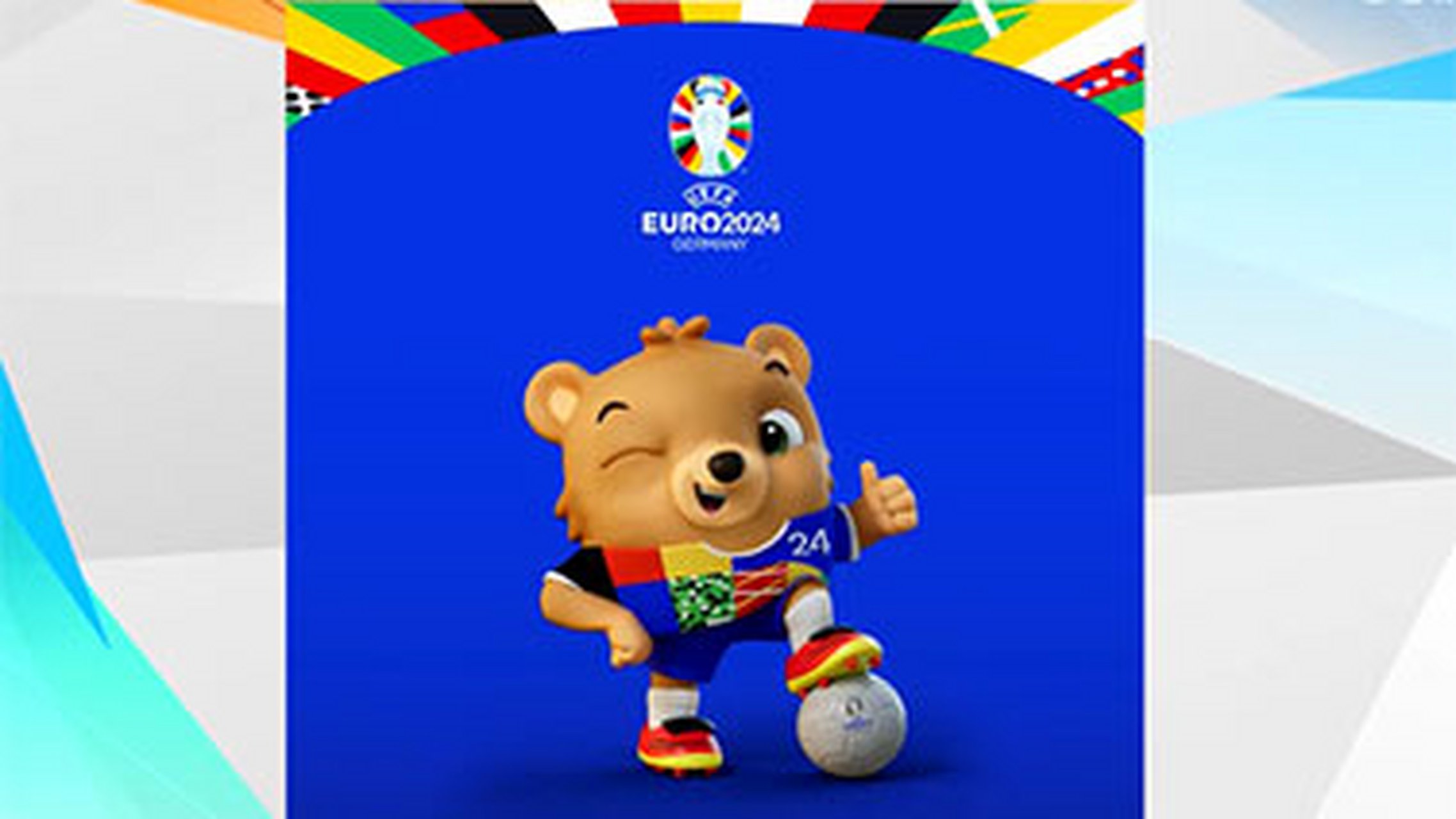 2024年欧洲杯的吉祥物终于诞生了,它是一只穿了裤子的小熊.