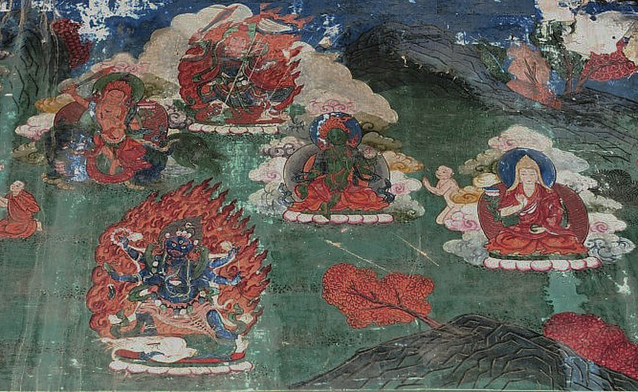 文物# 这是河北承德安远庙普渡殿的一组壁画.