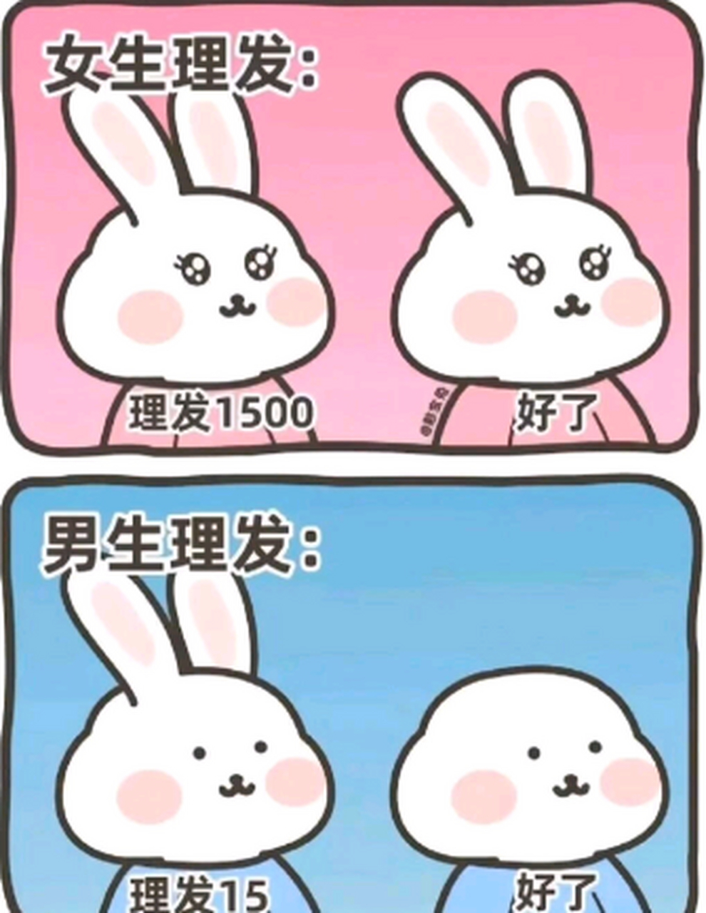 男生理发和女生理发的区别.