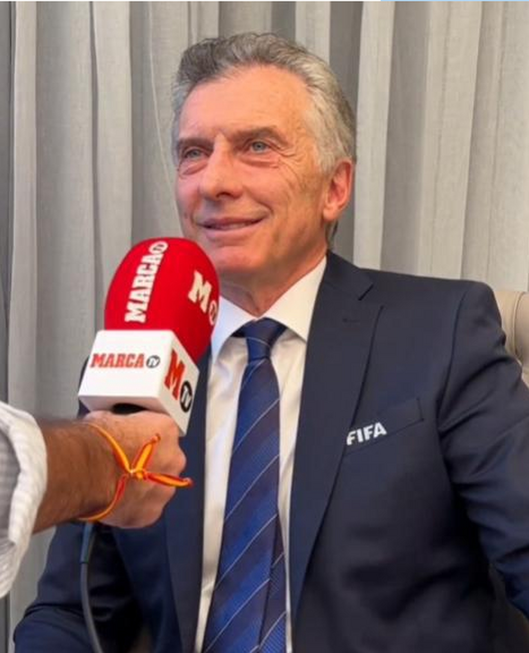 阿根廷前总统马克里在接受《马卡报》采访时,表示如果梅西赢得世界杯