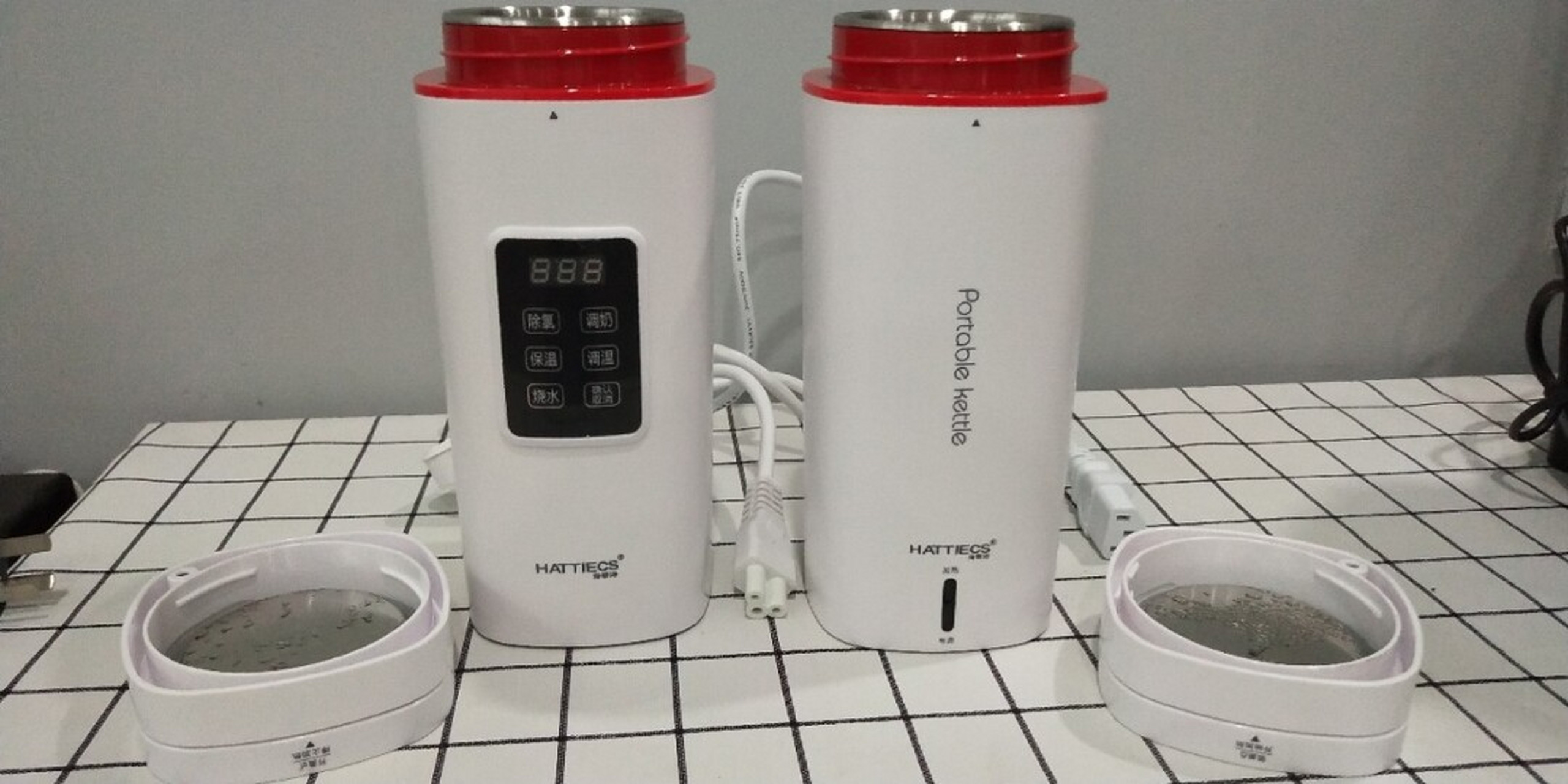 来说一下海蒂诗这两款便携烧水杯,因为最近要带娃出门,考虑着外面酒店