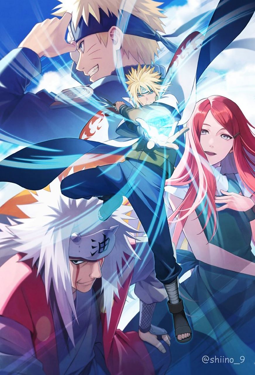 "螺旋丸"(twitter:shiino_9 ​​​) #火影忍者# #经典动漫