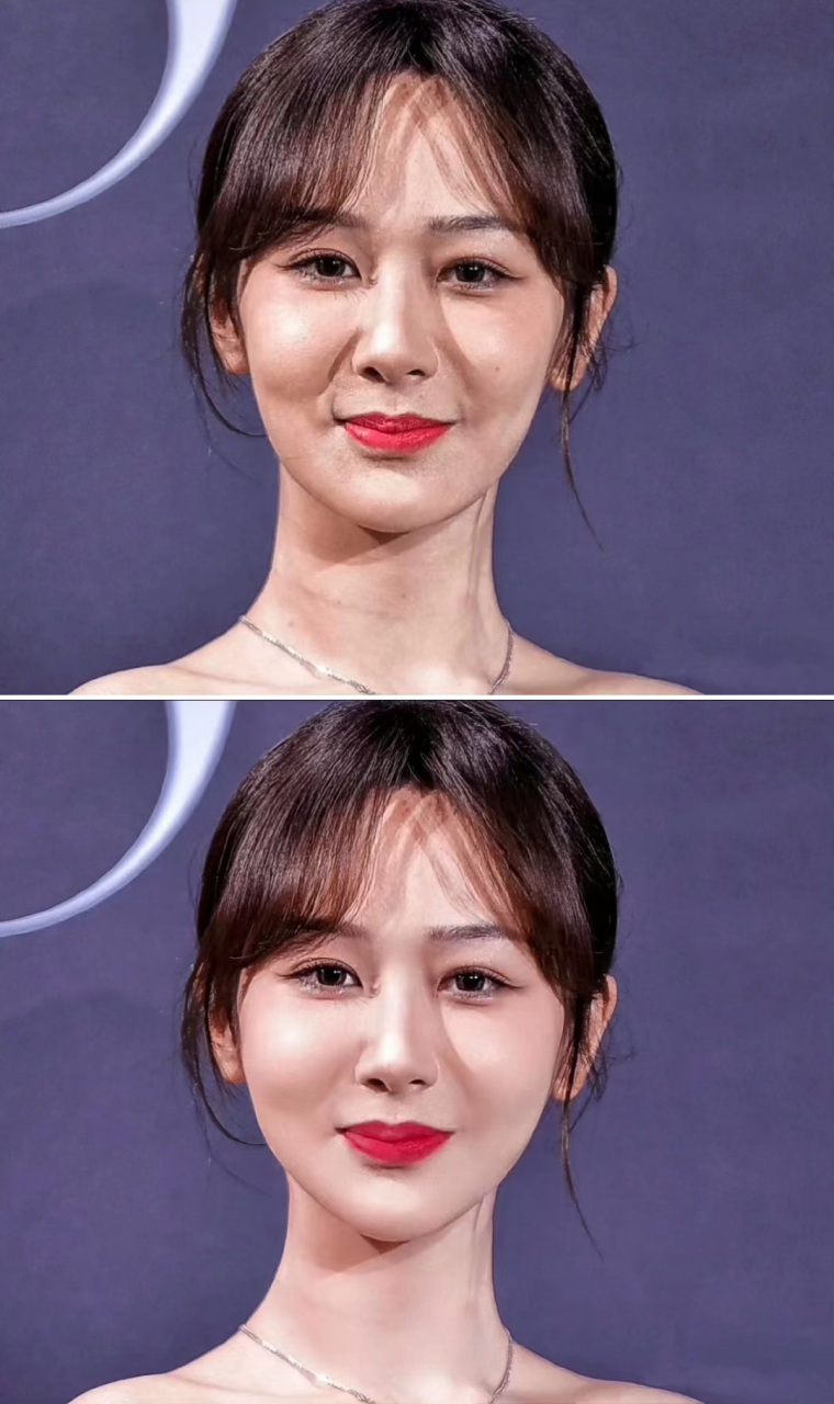 明星们精修图与生图对比.看看谁最近的状态比较好.