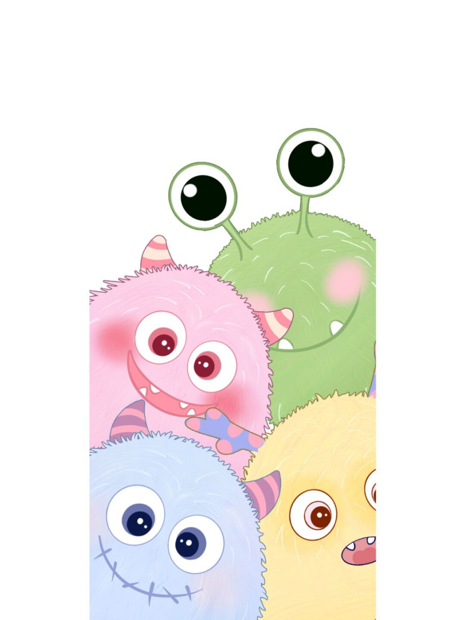 可爱小妖兽小怪兽壁纸毛孩子