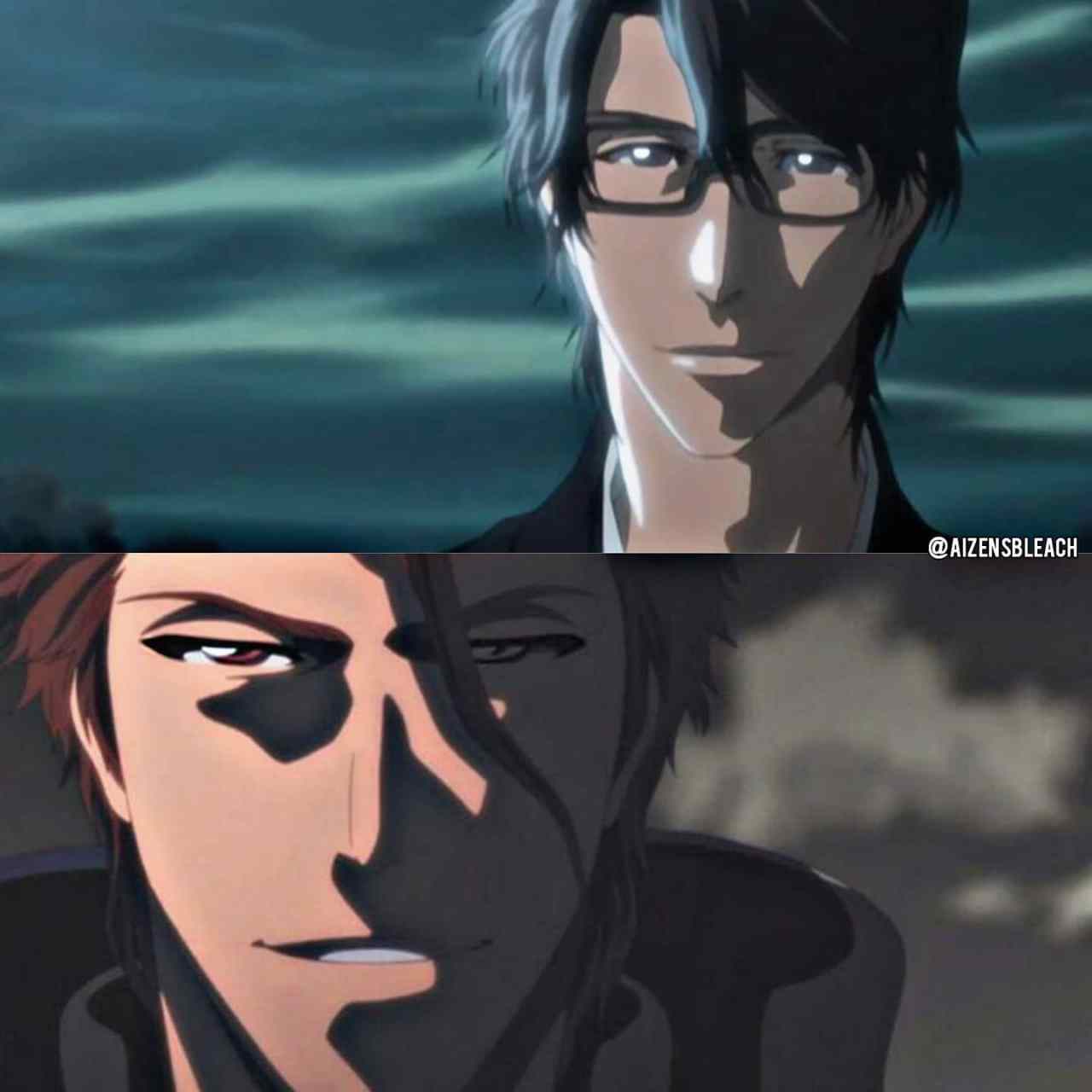 戴着眼镜的蓝染好看还是不戴眼镜 #死神