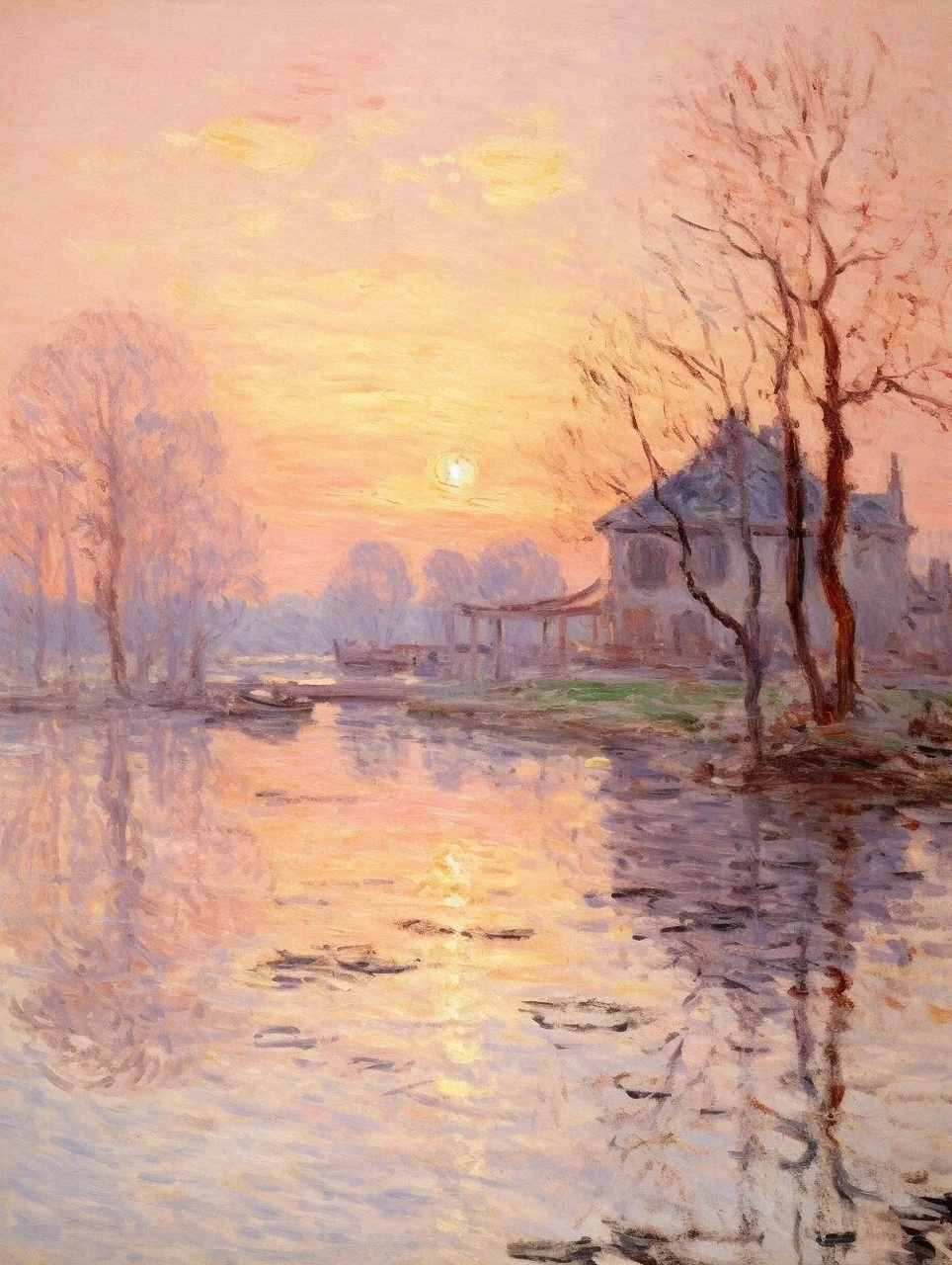 每天认识一幅世界名画  阿尔弗莱德·西斯莱(alfred sisley,1839-1899